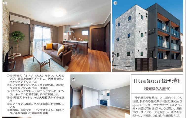 イル カーサNagaosaの記事が全国賃貸新聞に載りました！